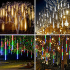 LED Meteor Shower Lights | Waterproof Cascading Outdoor Tubes