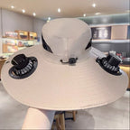 Solar Fan Sun Hat | Wide Brim Cooling Technology