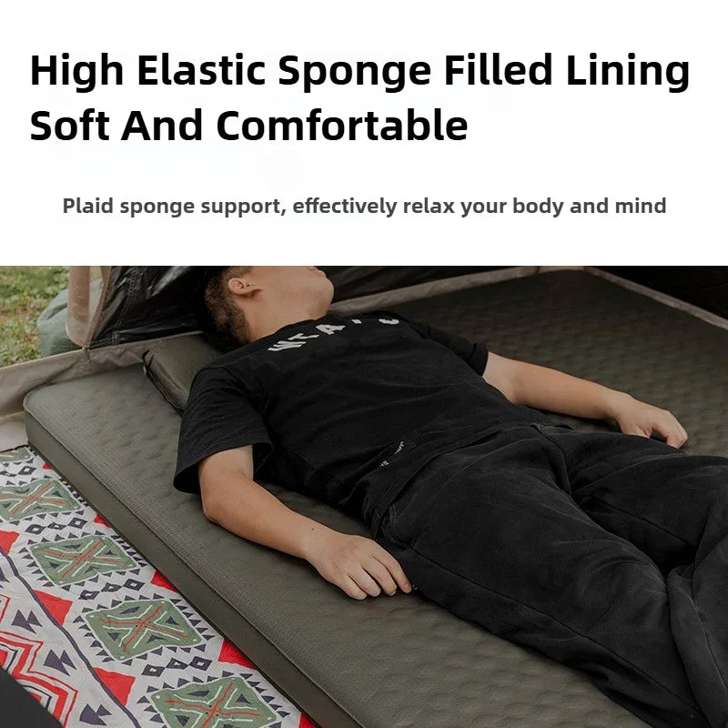 Self-Inflating Camping Mattress | Portable Air Bed With Built-in Pump
