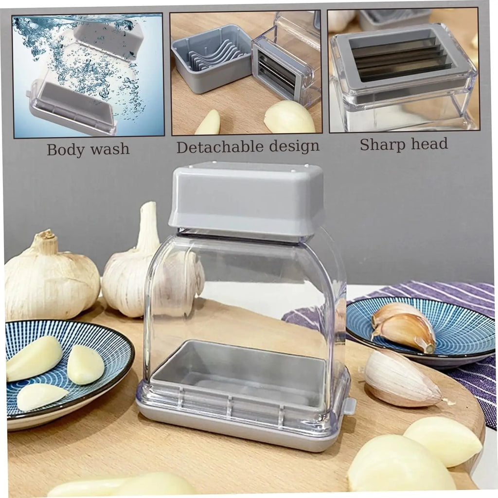 Kitchen Garlic Press | Quick-Cut Container Design