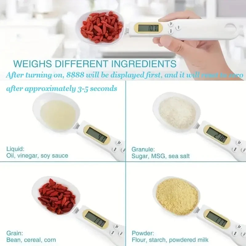 Digital Kitchen Scale Spoon | LCD Display Precision Measuring Tool