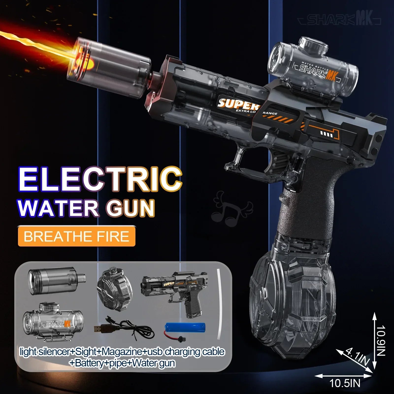 LED Water Gun | Automatic Electric Blaster With Light Effects