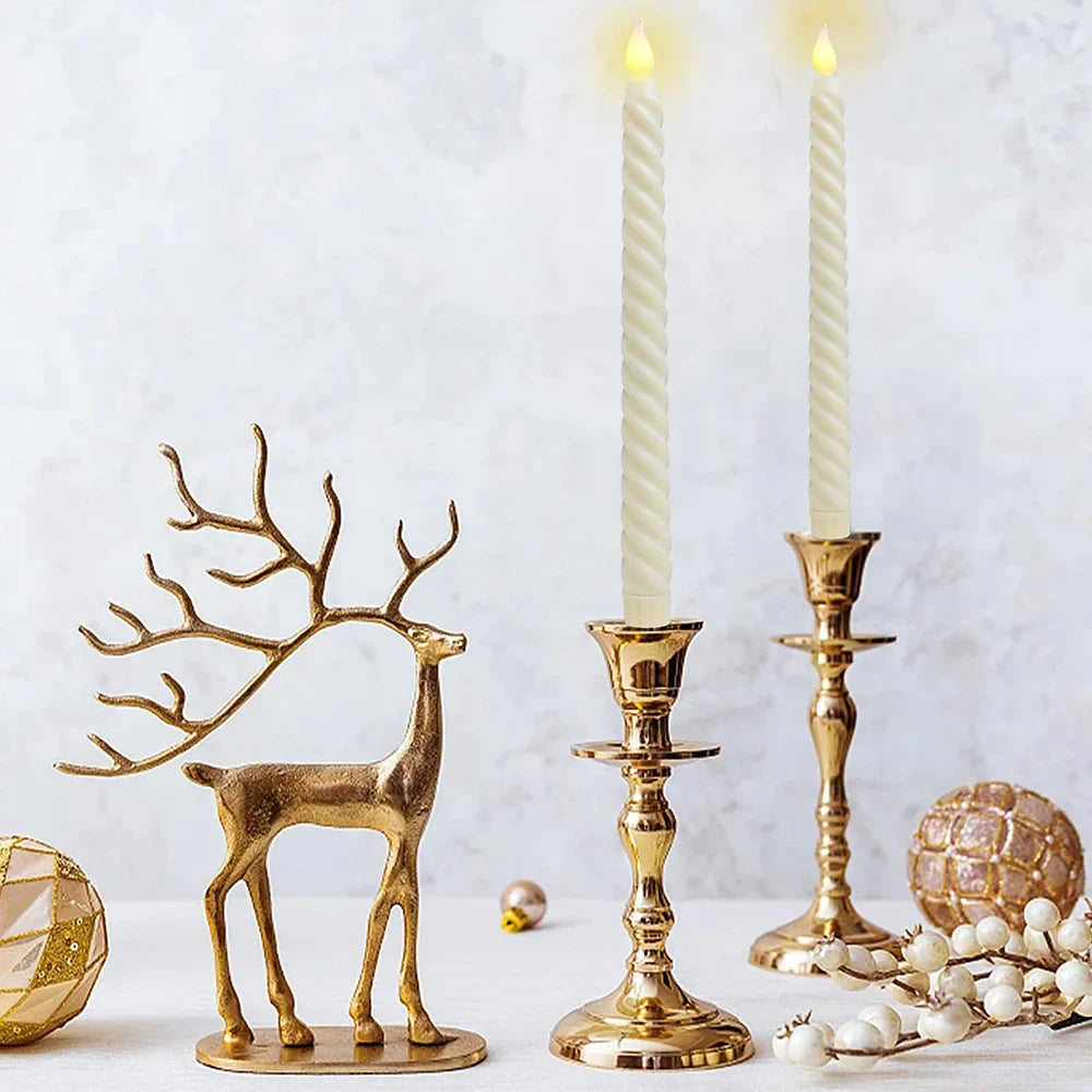 LED Taper Candles | 3D Flickering Flame Effect