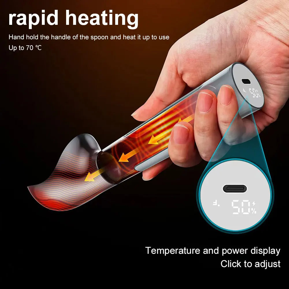 Smart Ice Cream Scoop | LED Display & USB Rechargeable