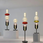 Modern Floor Lamp | Stacked Glass Spheres Design