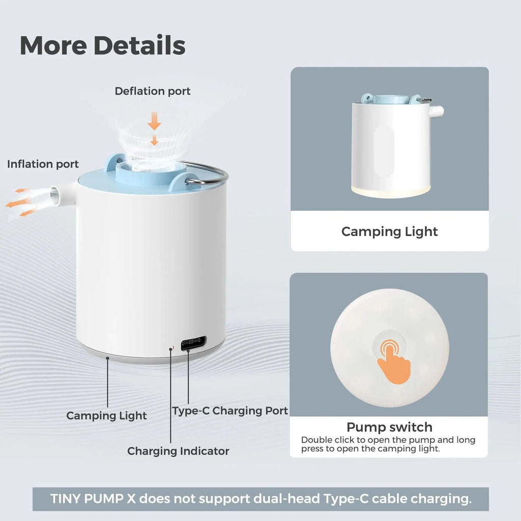 Portable Electric Air Pump | USB Rechargeable Mini Inflator