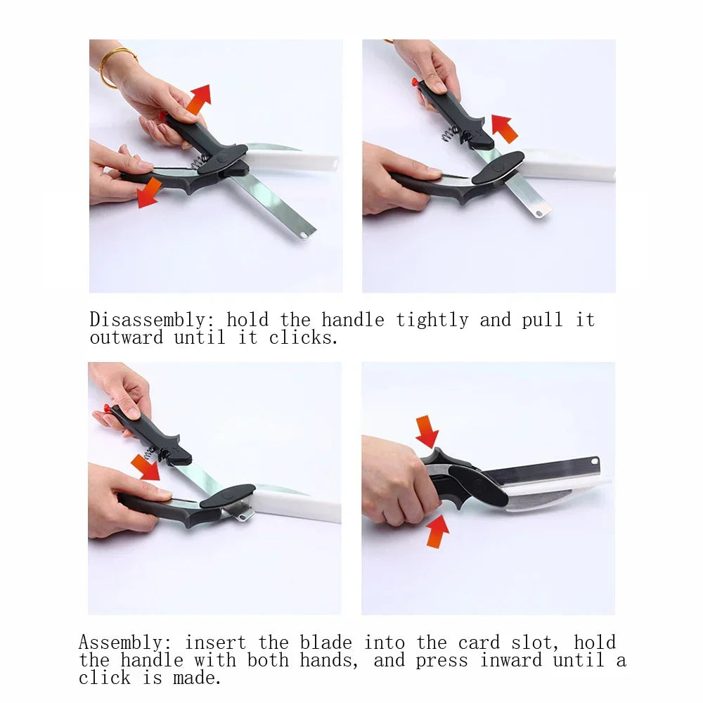 Smart Kitchen Scissors | 2-in-1 Cutting Board Design