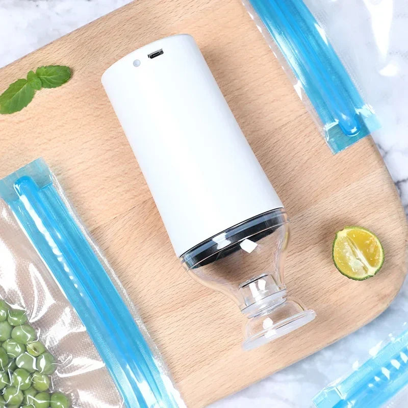 Portable Vacuum Sealer | USB Rechargeable Food Preserver