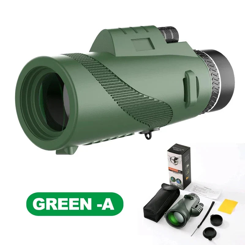Professional Monocular Telescope | 80x Magnification BAK4 Prism