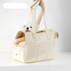Premium Pet Carrier Tote | Quilted Cotton Travel Bag