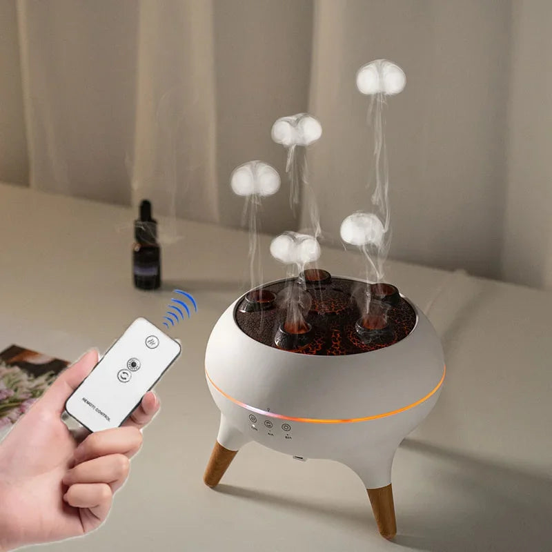Smart Essential Oil Diffuser | Jellyfish Design With Remote Control