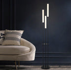 Modern LED Floor Lamp | Triple Light Aluminum Design