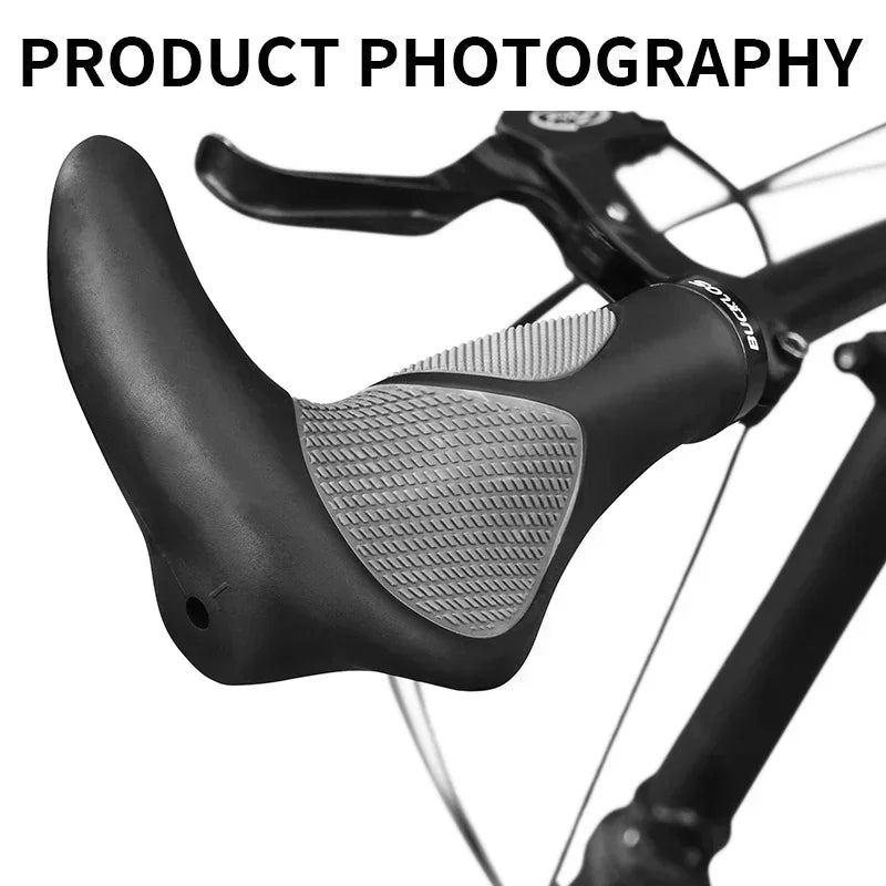 Ergonomic Mountain Bike Grips | Anti-Slip Rubber Design With Palm Support