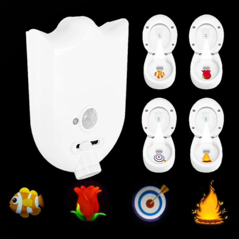 Motion Sensor Toilet Light | LED Bowl Projector With Night Guide