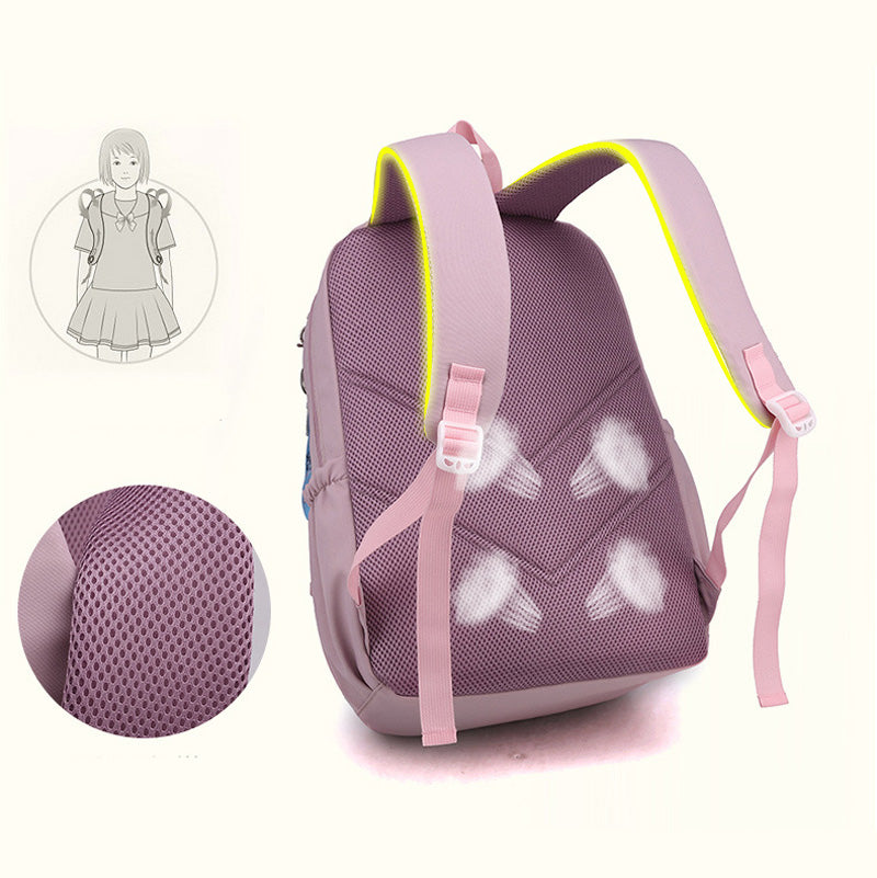 Kawaii School Backpack | Cat Design With Multiple Compartments