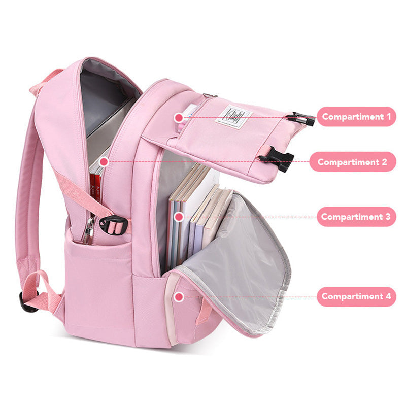 Modern School Backpack | Multi-Pocket Design With Front Storage