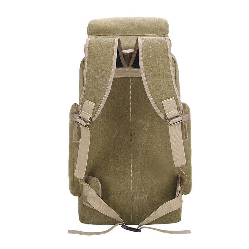 Military Canvas Backpack | 80L Tactical Outdoor Rucksack