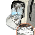 Insulated Diaper Backpack | Modern Two-Tone Design With Storage Pouch