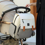 Insulated Diaper Backpack | Modern Two-Tone Design With Storage Pouch