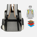 Insulated Diaper Backpack | Modern Two-Tone Design With Storage Pouch