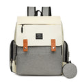 Insulated Diaper Backpack | Modern Two-Tone Design With Storage Pouch