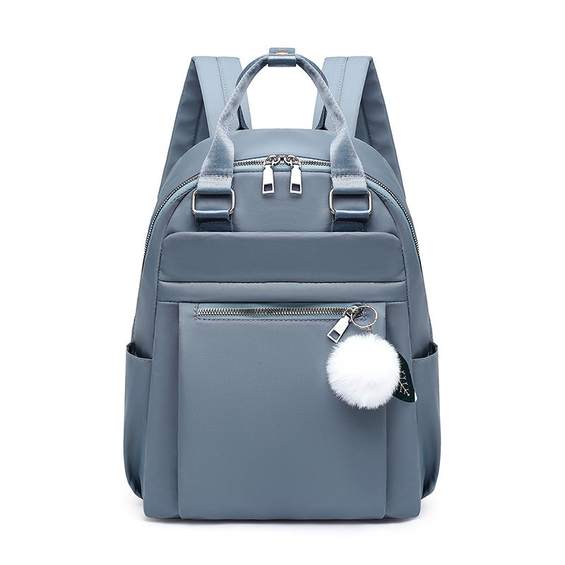 Modern School Backpack | Minimalist Design With Pom Pom Charm