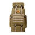 Military Canvas Backpack | 80L Tactical Outdoor Rucksack