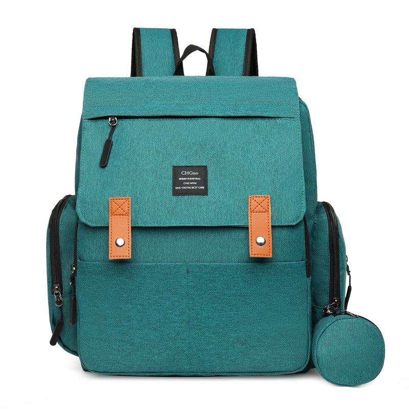 Insulated Diaper Backpack | Modern Two-Tone Design With Storage Pouch