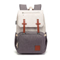 Multi-Function Diaper Backpack | Canvas With Leather Accents