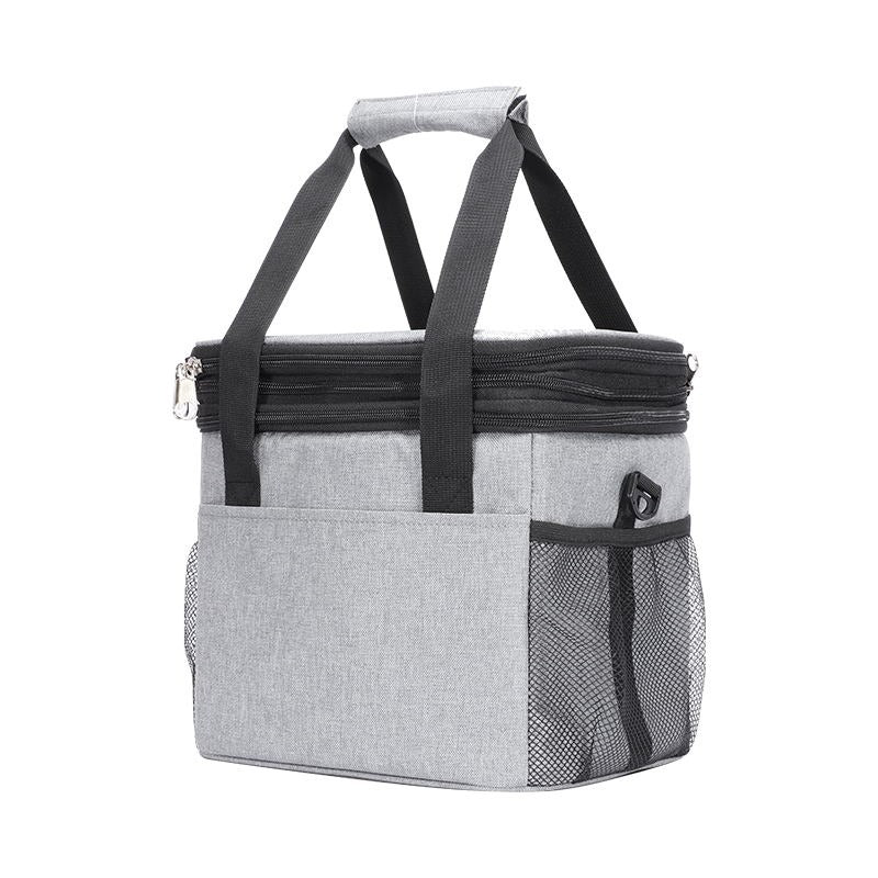 Insulated Cooler Bag | Expandable Grey Travel Tote