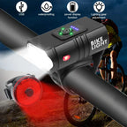 LED Bicycle Light Set | USB Rechargeable Front and Rear Safety Lights