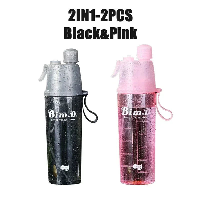 Dual Function Sports Water Bottle | Mist Spray & Hydration System