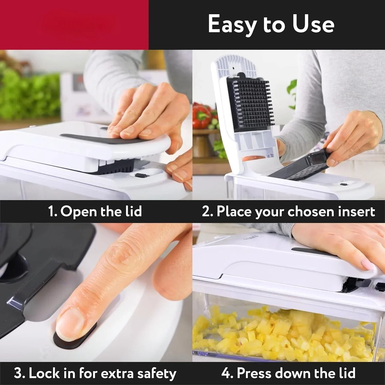 Multi-Function Vegetable Chopper | 6-in-1 Food Prep System