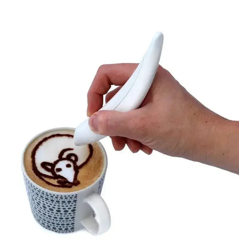 Electric Latte Art Pen | Professional Coffee Design Tool