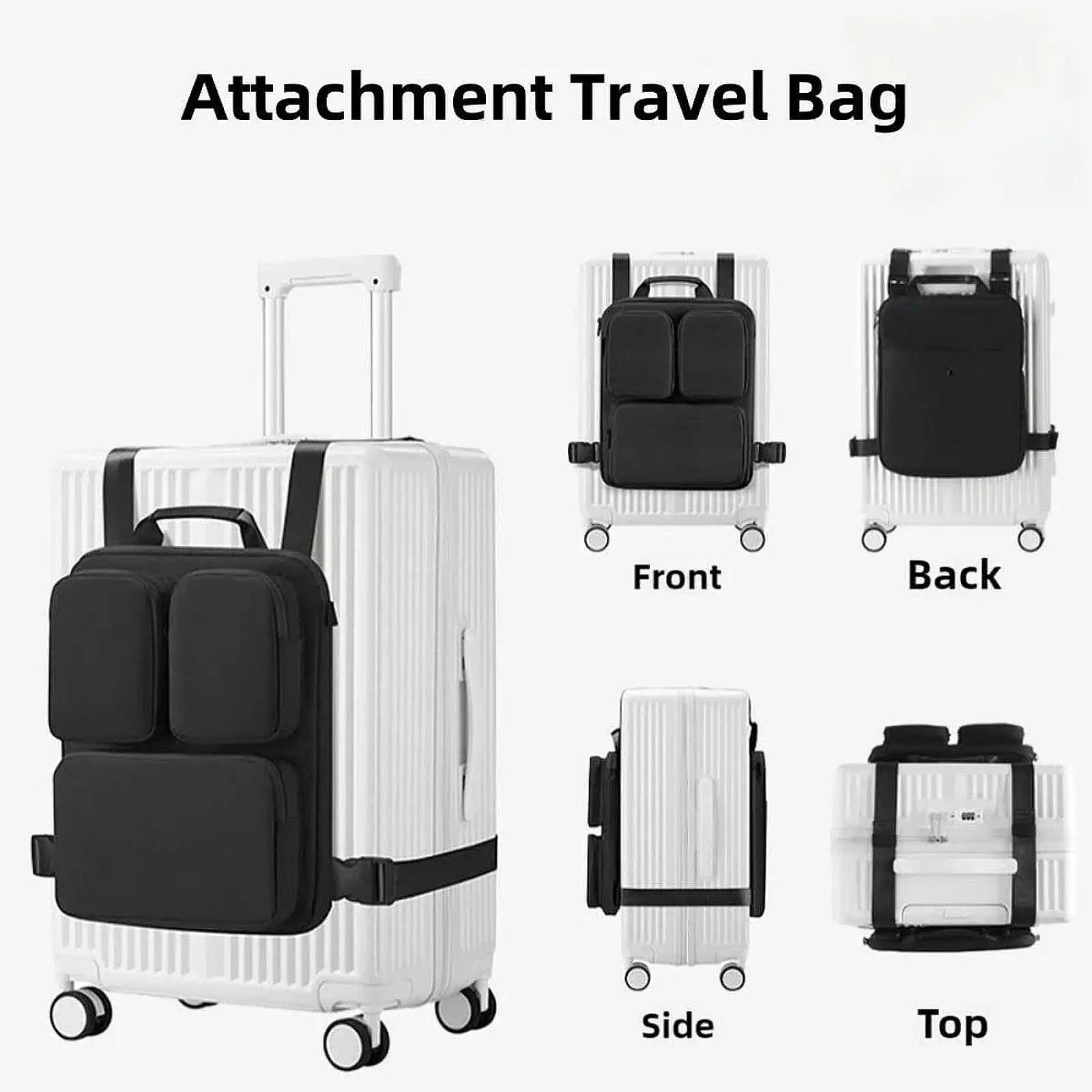 Travel Luggage Organizer | Multi-Compartment Suitcase Attachment