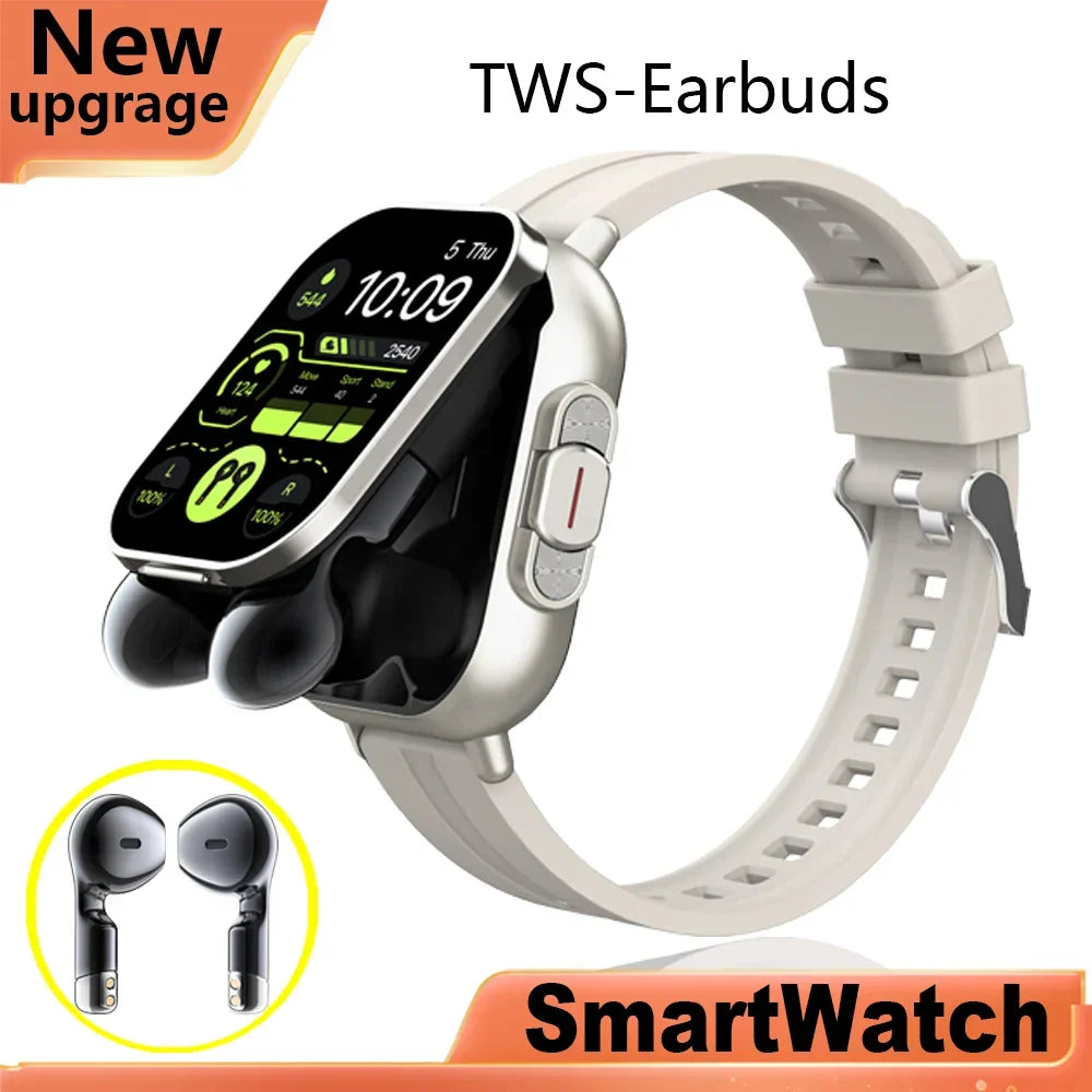Smart Fitness Watch | 2-in-1 AMOLED With Wireless Earbuds