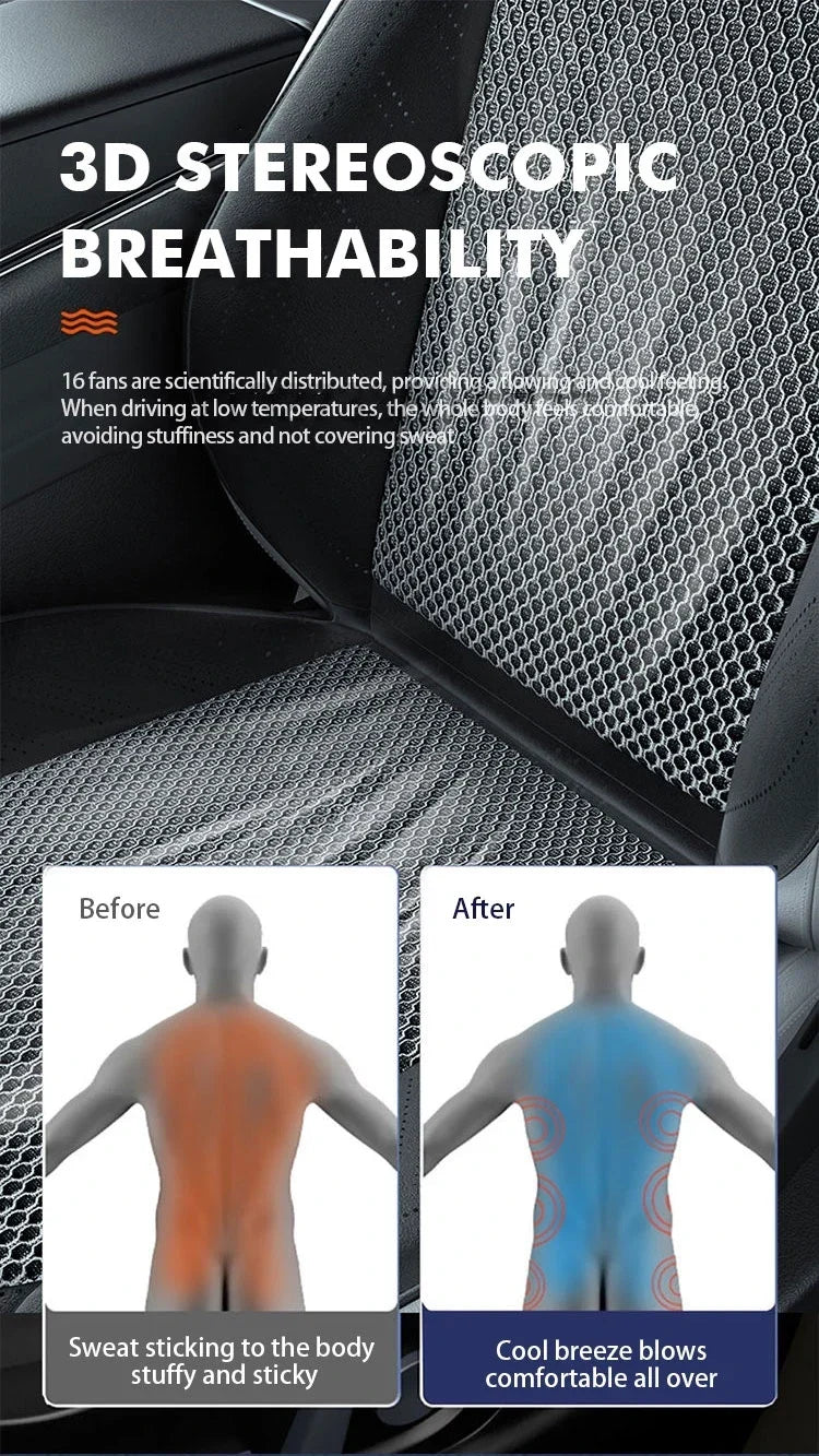 Car Cooling Massage Seat | 24-Fan Ventilation System