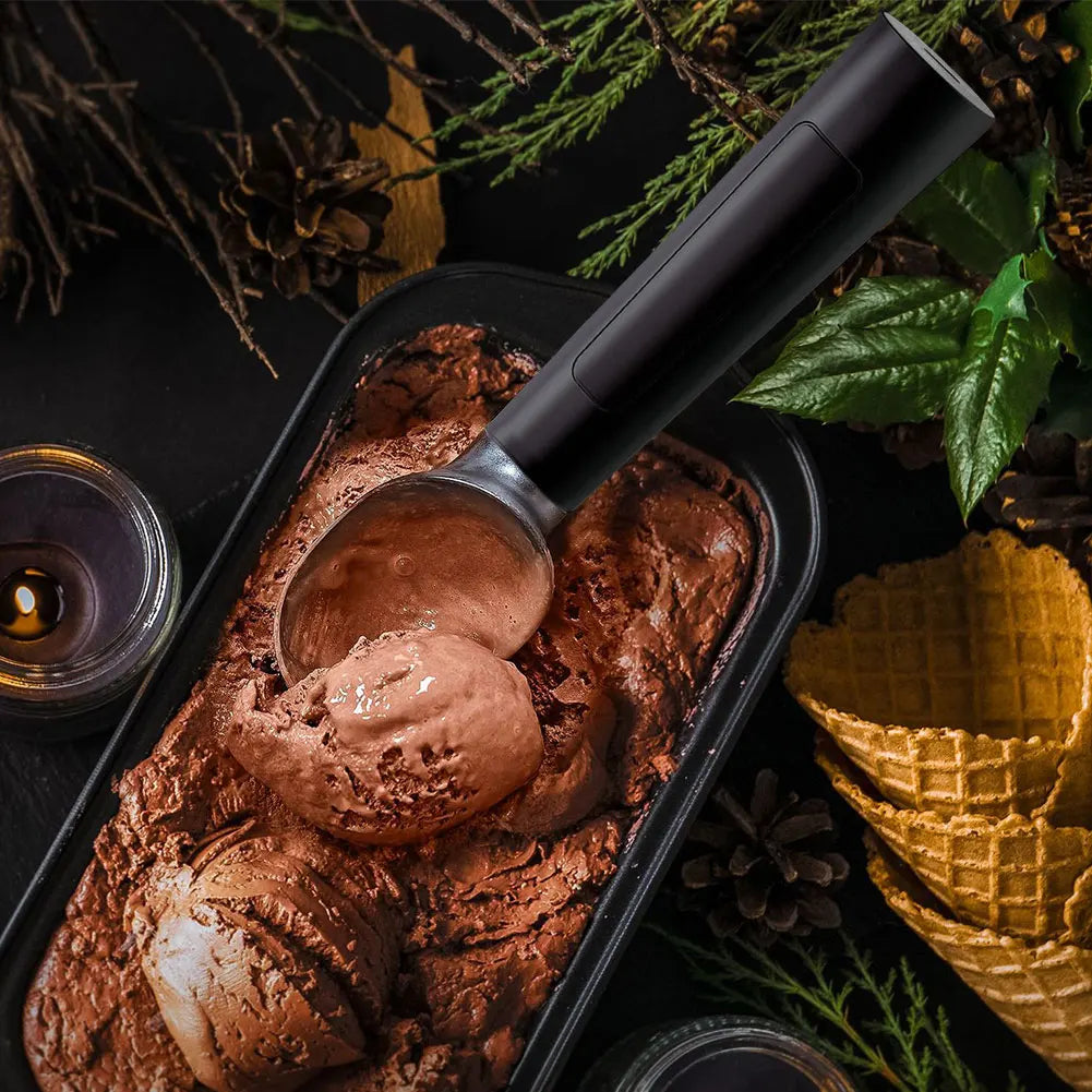 Smart Ice Cream Scoop | LED Display & USB Rechargeable