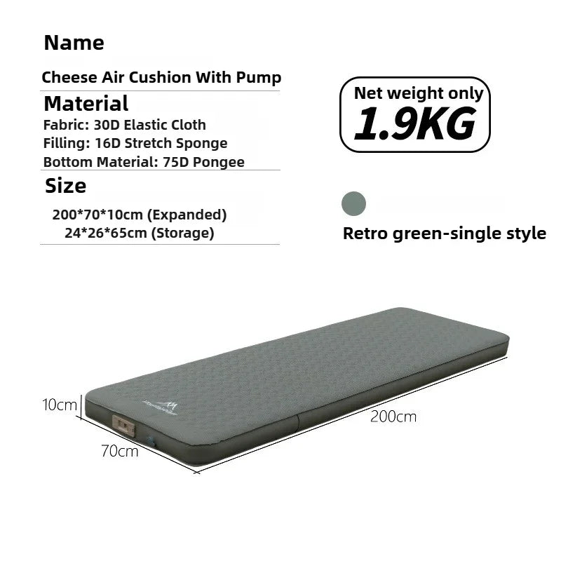 Self-Inflating Camping Mattress | Portable Air Bed With Built-in Pump