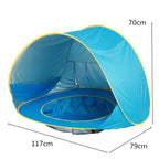 Kids Beach Tent | Pop-Up UV Protection Shelter With Pool