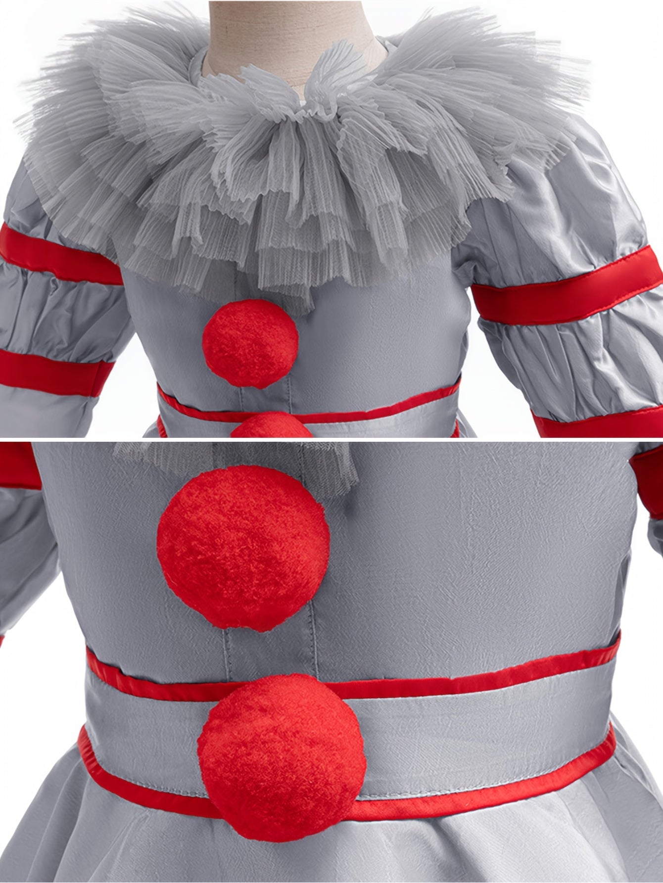 Halloween Clown Costume | Victorian Style Dress with Ruffles