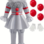 Halloween Clown Costume | Victorian Style Dress with Ruffles