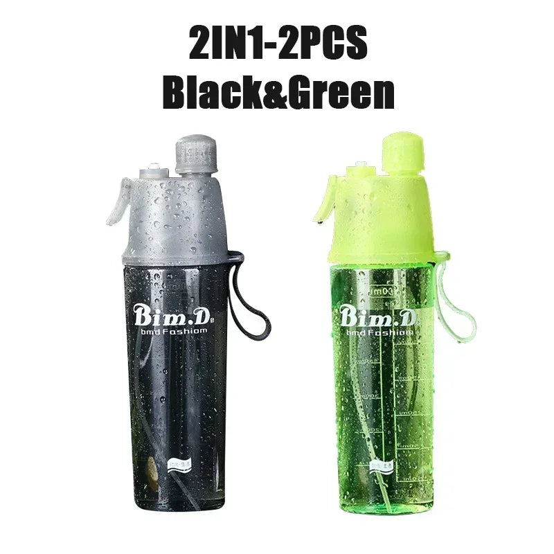 Dual Function Sports Water Bottle | Mist Spray & Hydration System