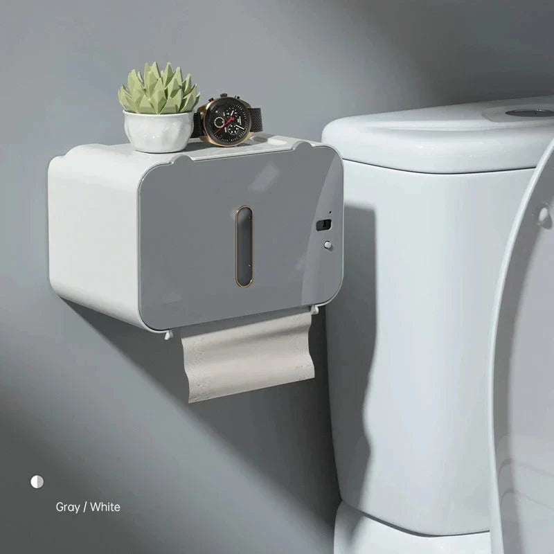 Smart Touchless Tissue Dispenser | Wall-Mount Automatic Paper Holder