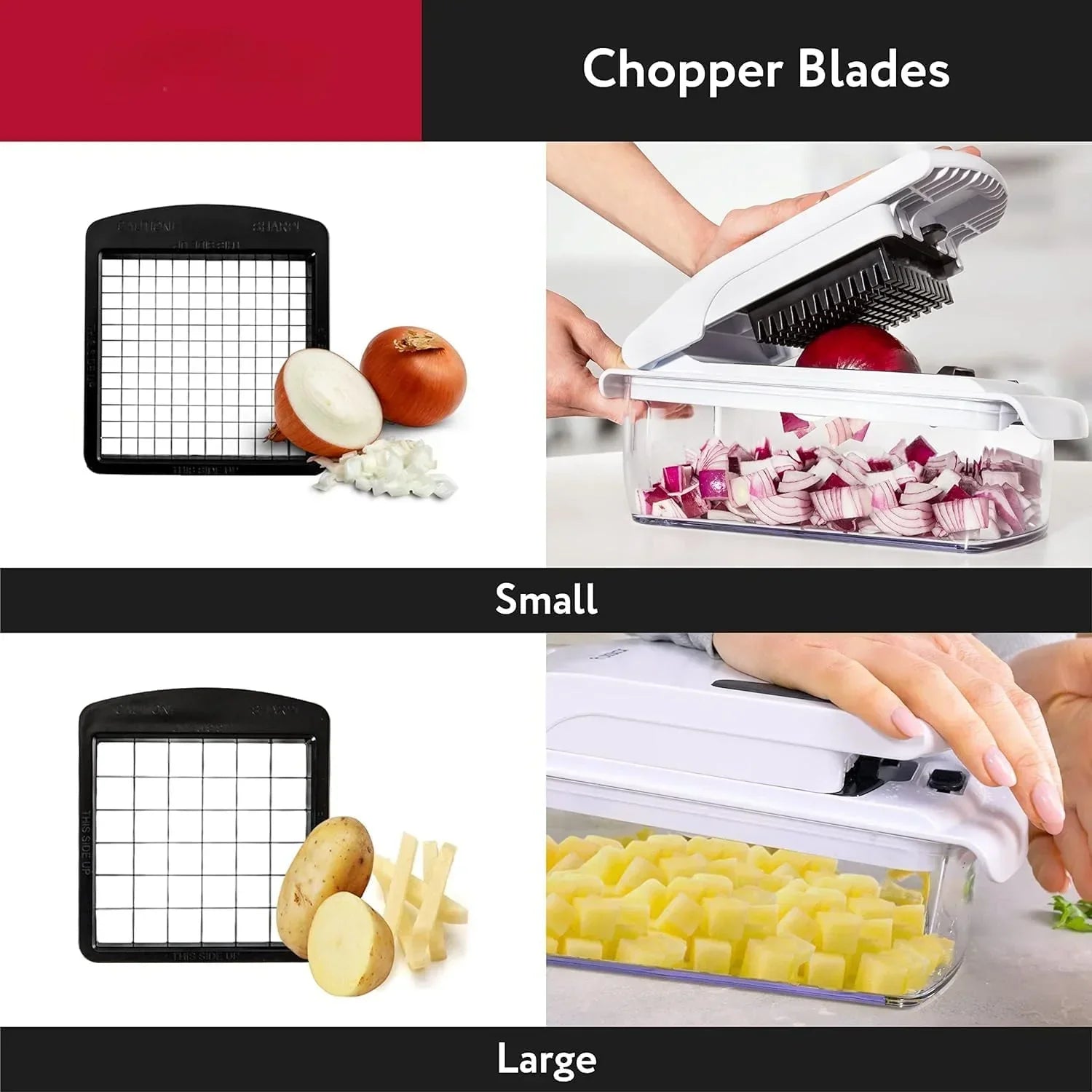 Multi-Function Vegetable Chopper | 6-in-1 Food Prep System