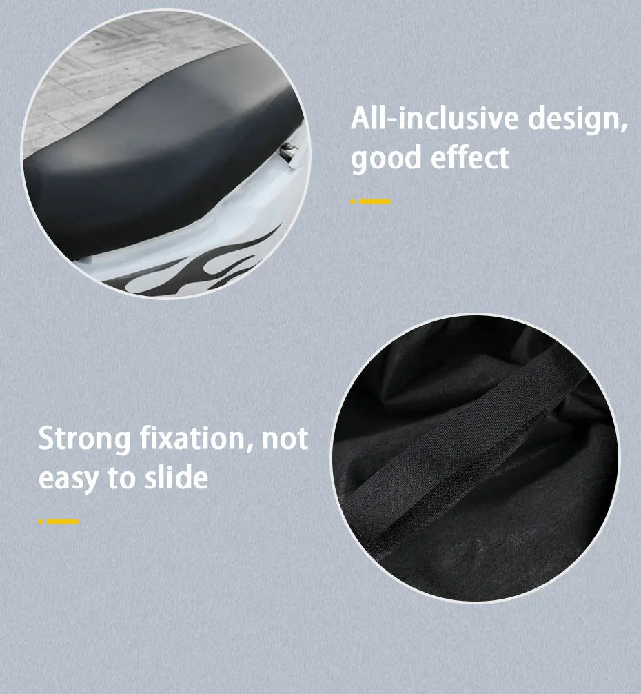 Motorcycle Seat Cover | Universal Elastic Waterproof Leather Design