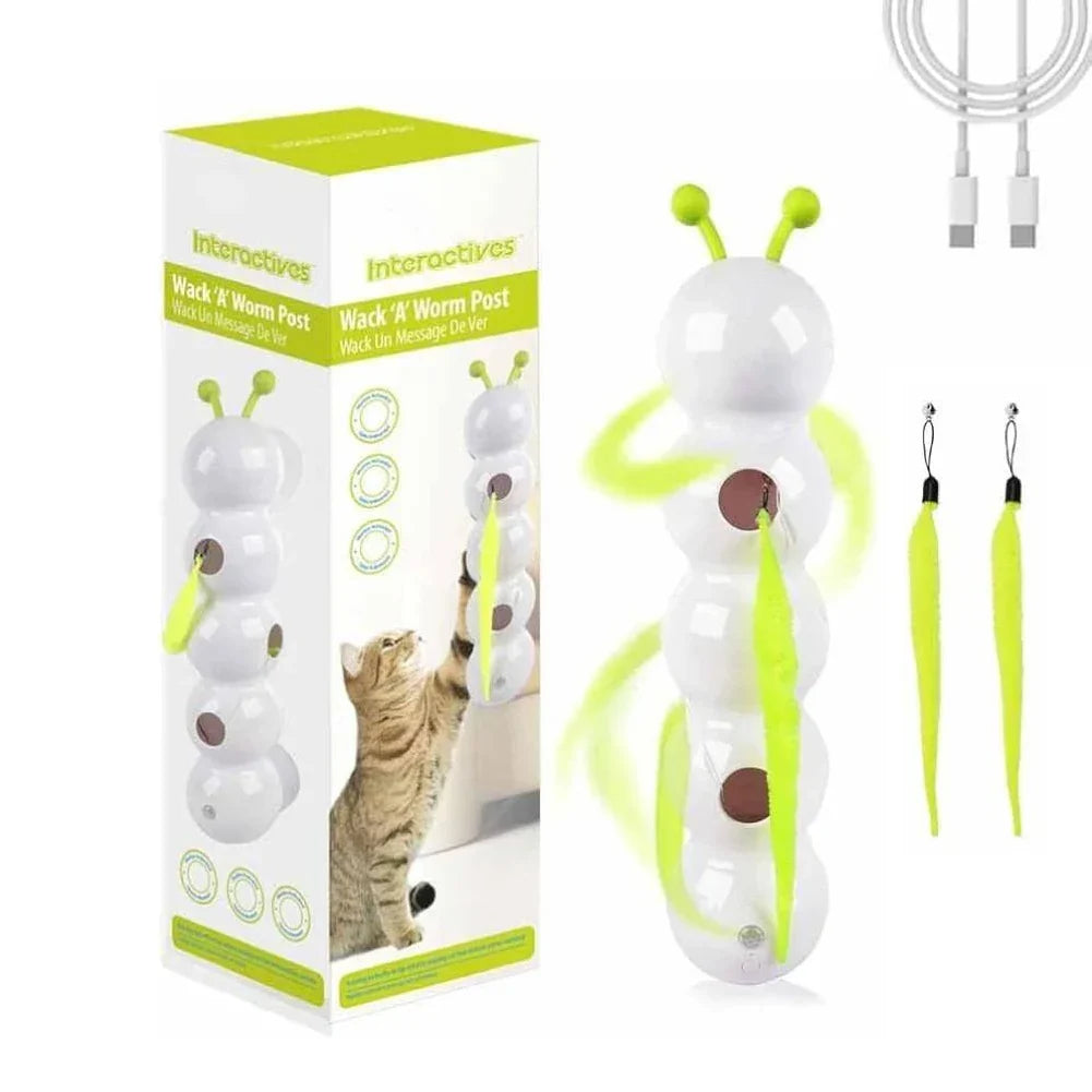 Interactive Cat Toy | Rechargeable Motion-Activated Caterpillar