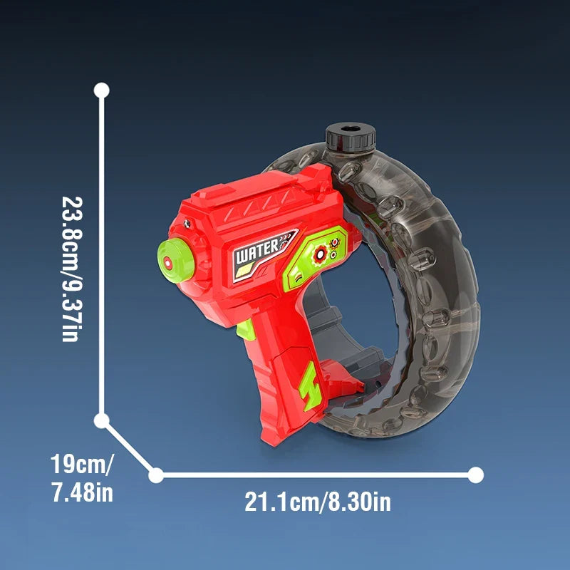 Kids Water Blaster Gun | LED Light-Up Wrist Ring Design