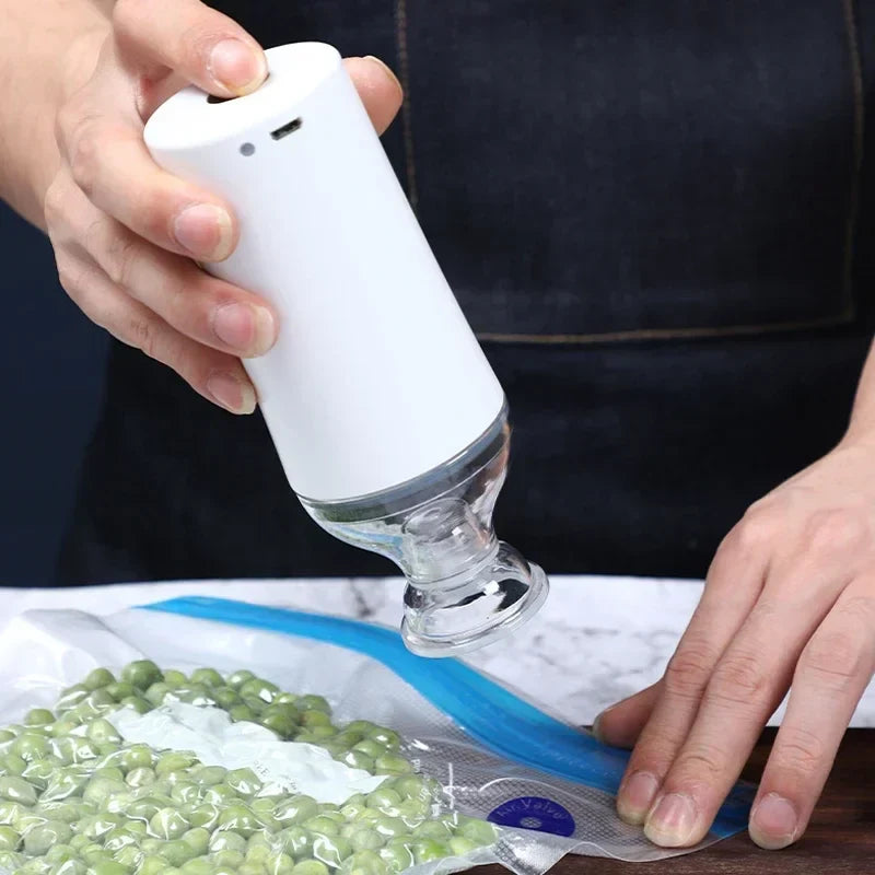 Portable Vacuum Sealer | USB Rechargeable Food Preserver