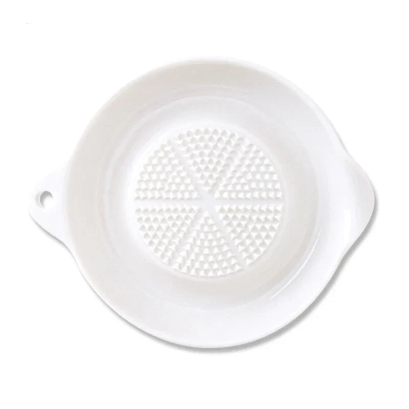 Ceramic Kitchen Grater | Premium White Grating Plate